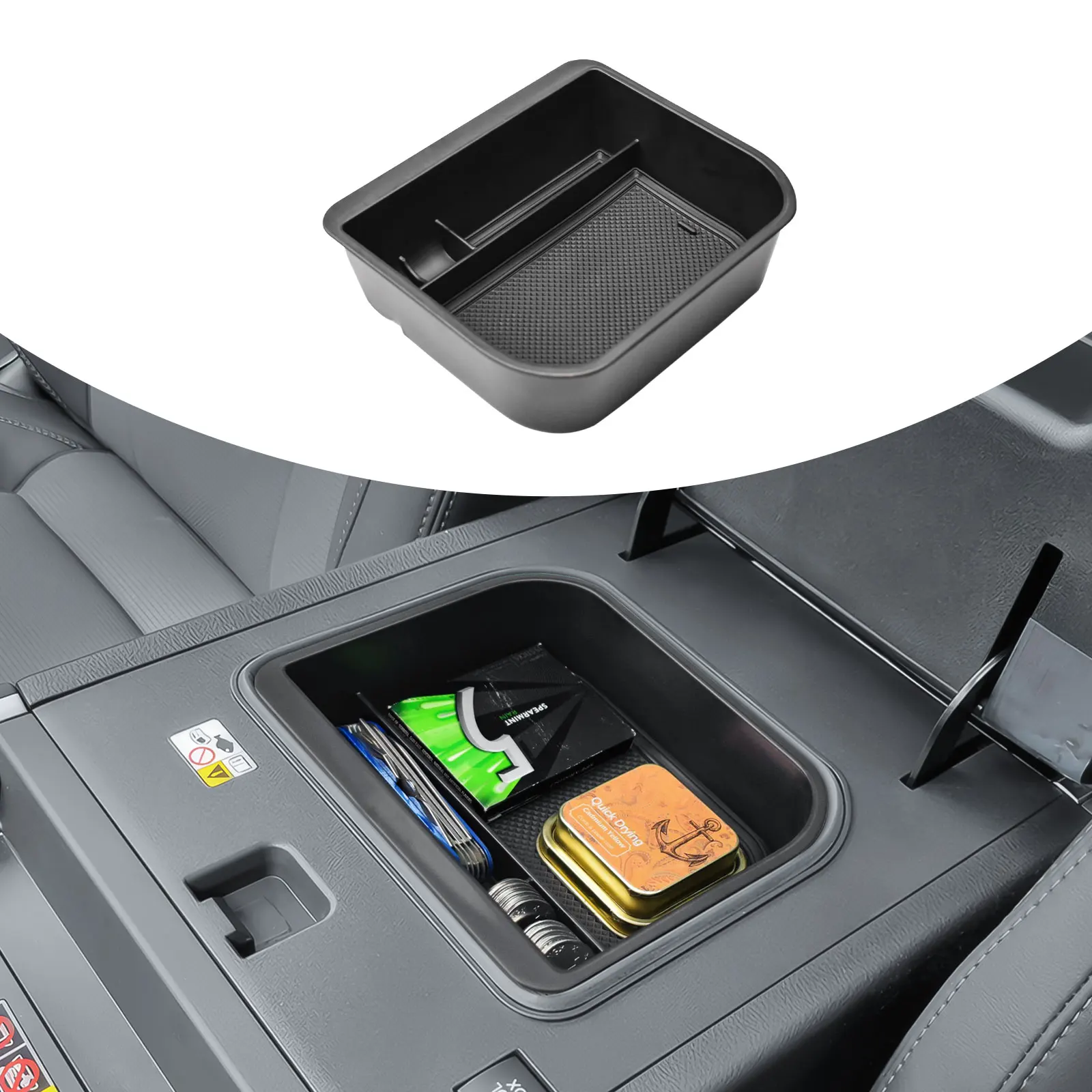 

Center Console Cool Box Tray for Toyota Land Cruiser Prado 250 / Lexus GX550 2024 2025 Armrest Storage Organizer Car Accessories