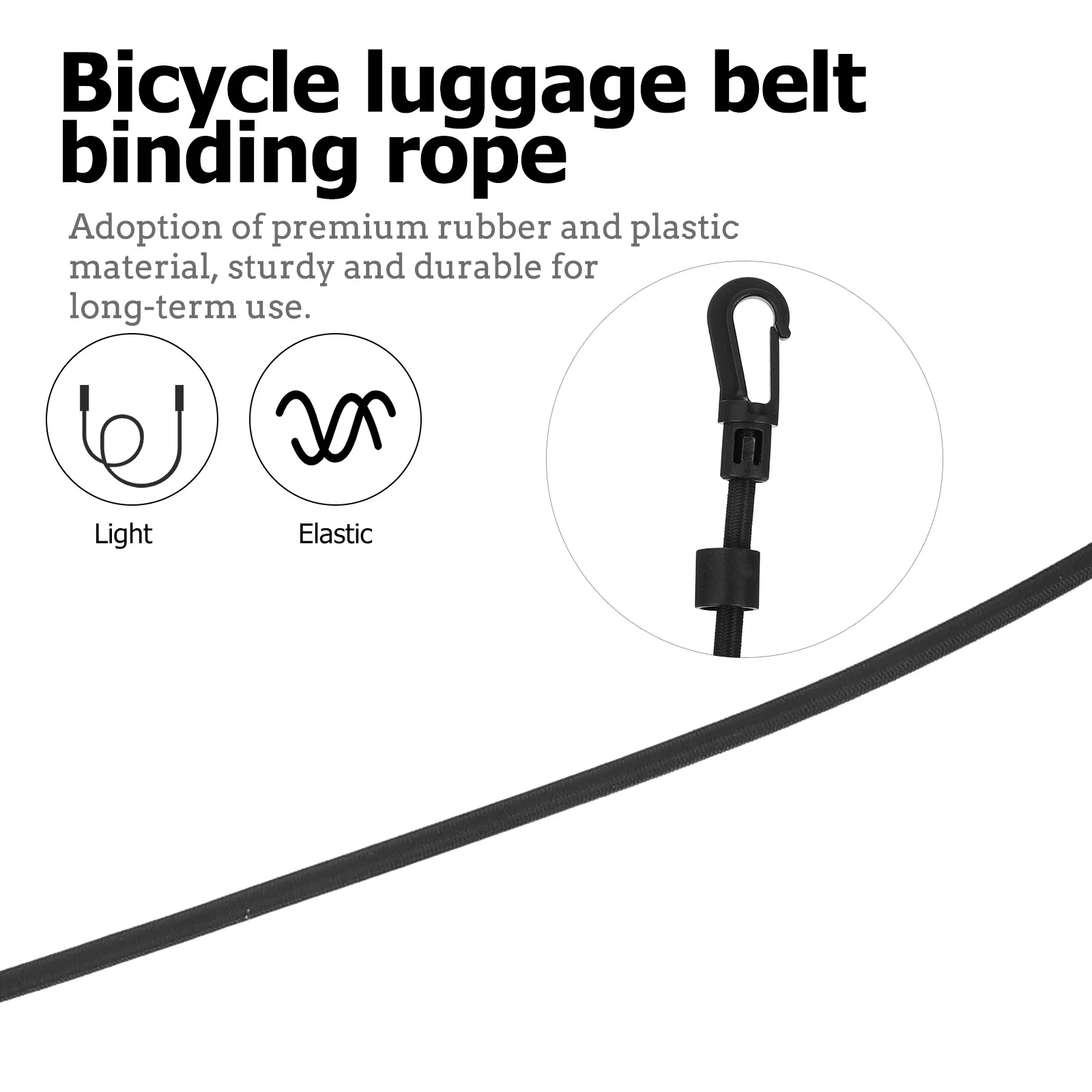 

4 pcs Tie Down Cargo Straps Elastic Luggage Fixing Belts Stretchy Hook Fastening Camping Bundling Straps For Trucks Rvs Trailers