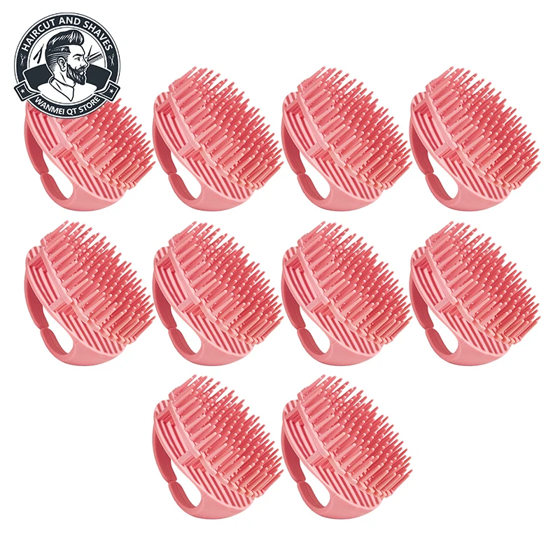 

5/10pcs Silicone Scalp Massager Shampoo Brush Soft Hair Cleaning Brush Waterproof Head Massage Comb for Deep Cleansing Hair Care