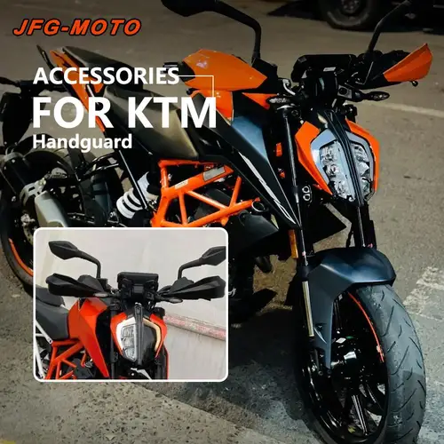 Imagen 2 del producto Protector de manos para motocicleta KTM Duke 390, accesorios, cubiertas de manillar universales para HONDA, KAWASAKI, YAMAHA, SUZUKI, Moto