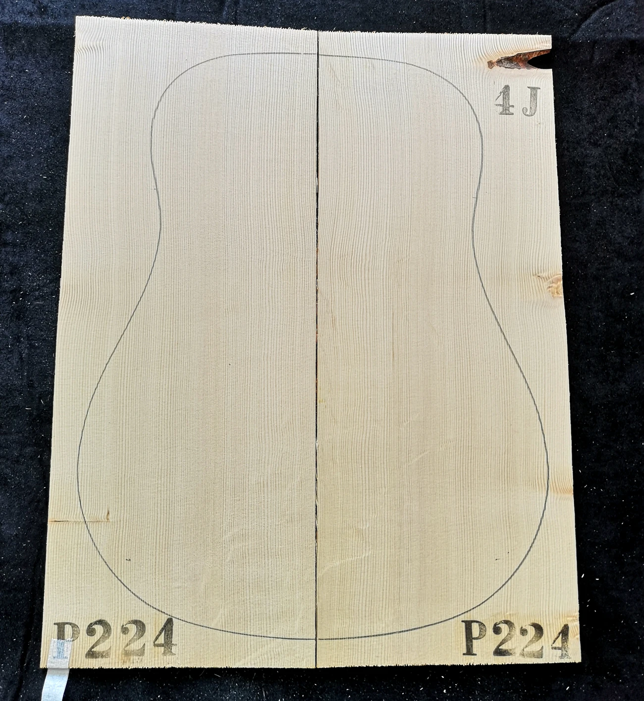 4#Grade Picea Abies Alps Spruce Solid wood Guitar Top 41 Inch DIY Wood Guitar Panel Handmade Guitars Making Material