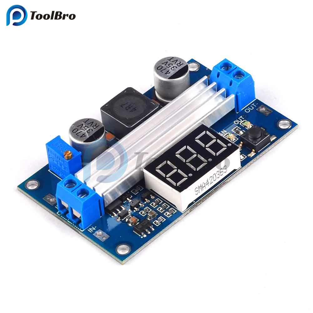 100W גבוהה כוח DC-DC שלב עד Boost ממיר מודול LTC1871 LED דיגיטלי מד מתח ספק כוח מתח רגולטור 3V 5V 12V