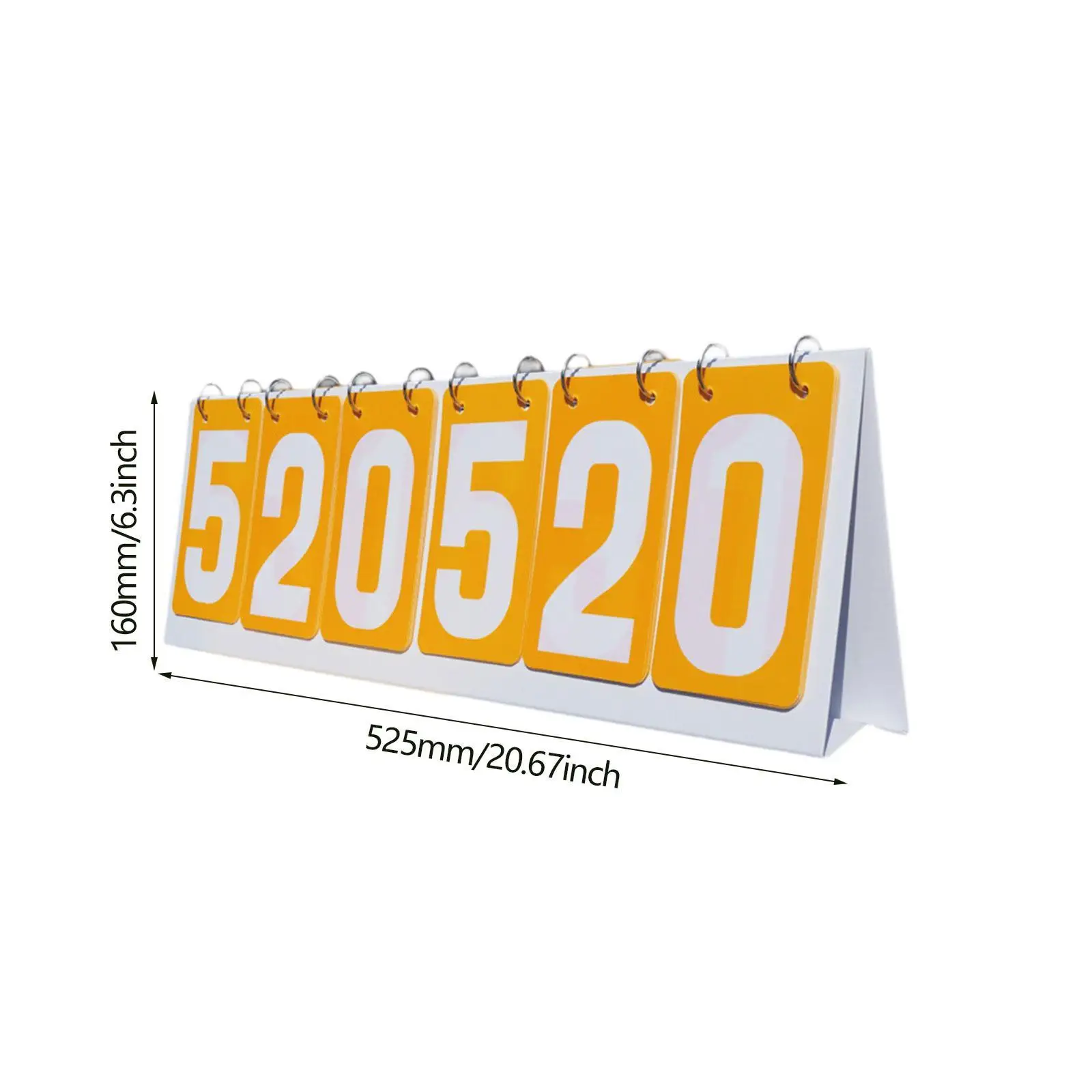 Portable Tabletop Scorekeeper PVC Flip Sports Scoreboard Large Clear Digits Lightweight Design for Volleyball Table Tennis Play