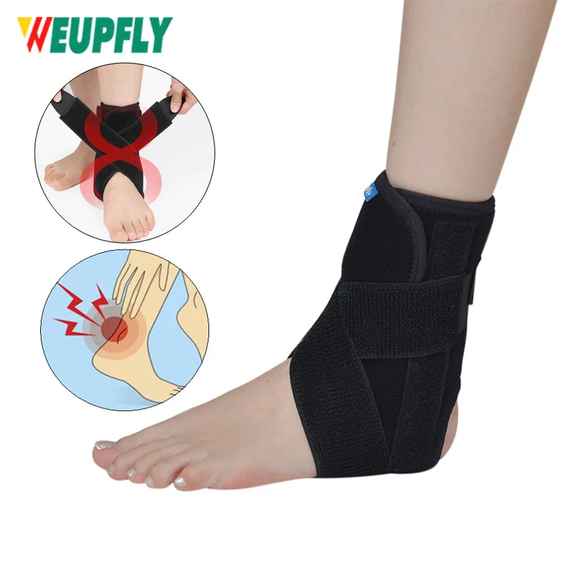 Ankle Compression Brace Support Stabilizer with Aluminum Stays for Ankle Sprain Arthritis Strain Fatigue Achilles Tendon Sport