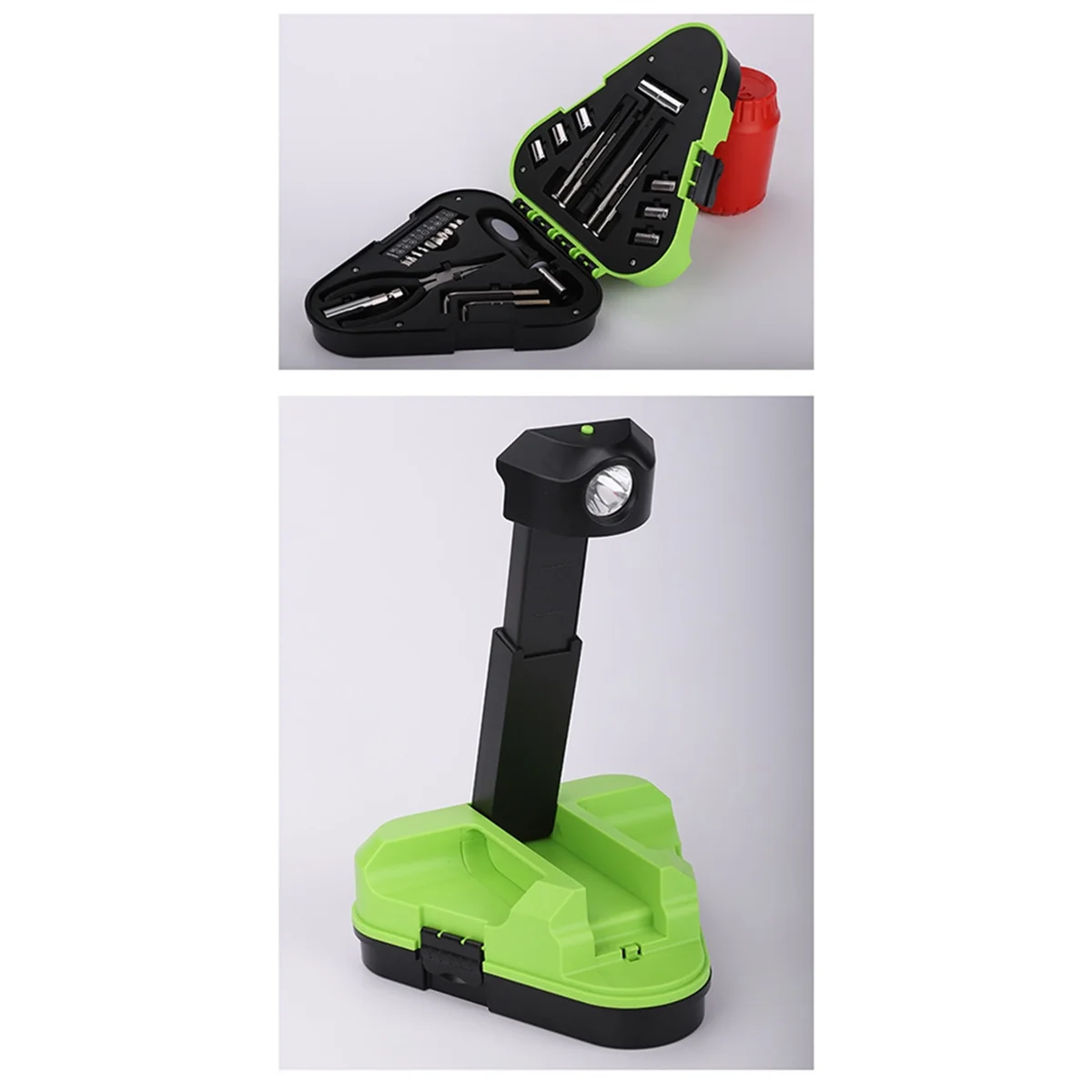 

AA98 Magnetic Screwdriver Set, 26-in-1 Portable Carbon Steel Screwdriver Set Repair Tool Kit with Led Light