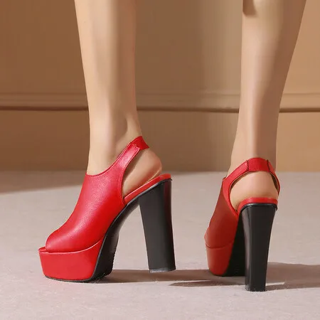 Oversize Large size Big Size Simple high-heeled sandals high heels sandals women shoes woman summer ladies
