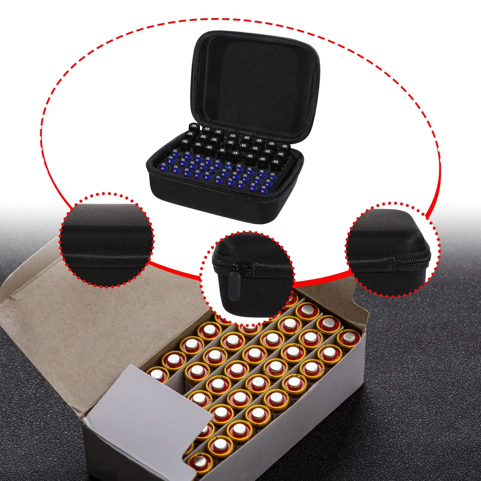 

Органайзер для батарей, ящик для хранения, контейнер, чехол, сумка для семьи