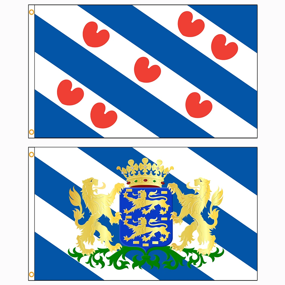 90x150cm Friesland Province of Netherlands Flag Banner Decoration FLAGLAND