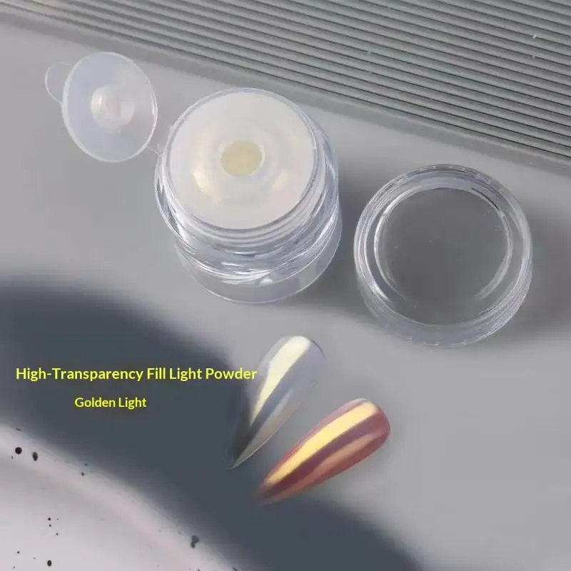 Scratch Resistant Moonlight Pearl White Nail Powder 0.4g Per Bottle 1 Set Shiny Mirror Effect for Daily Nail Art Decoration