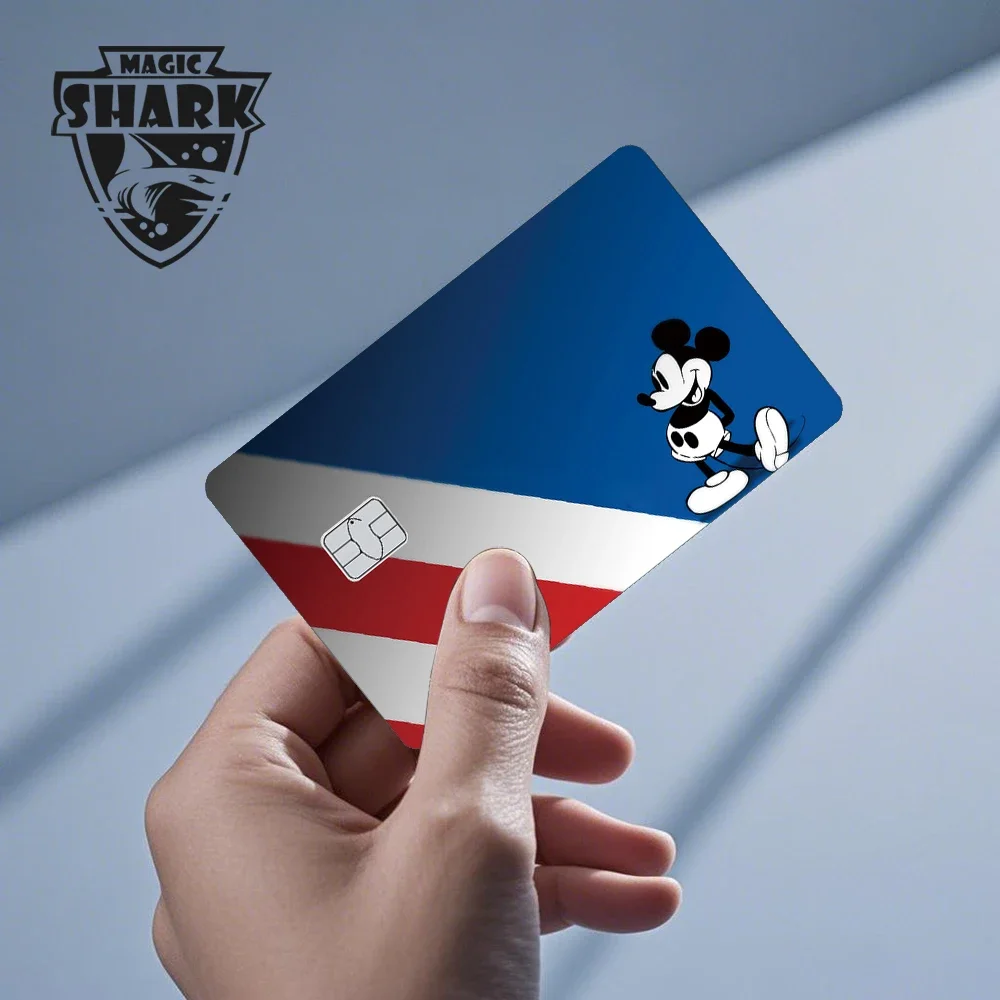 マジックサメ新しい白雪姫ステッチミッキーメリークリスマスカバーステッカーフィルムスキン銀行デビットクレジットカード用