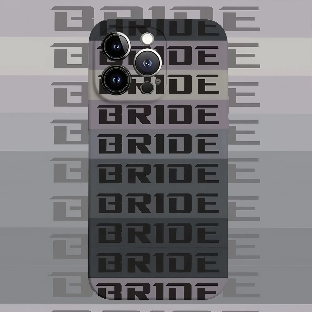 BRIDE Typography Glossy Film Hard Phone Case for Samsung Galaxy A37 A57 A17 A07 A16 A56 A26 A36 A06 A55 A35 A15 A54 A05 14 4G 5G