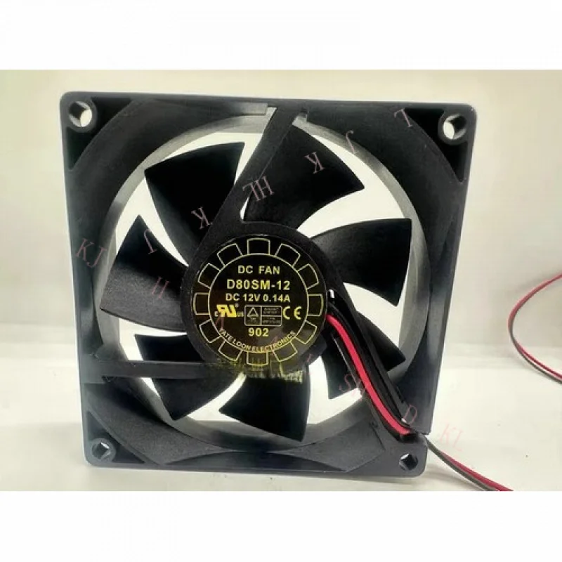 

N NEW FOR YaLnFAN 8025 D80SM-12 12V 0.14A 8CM Cooling fan
