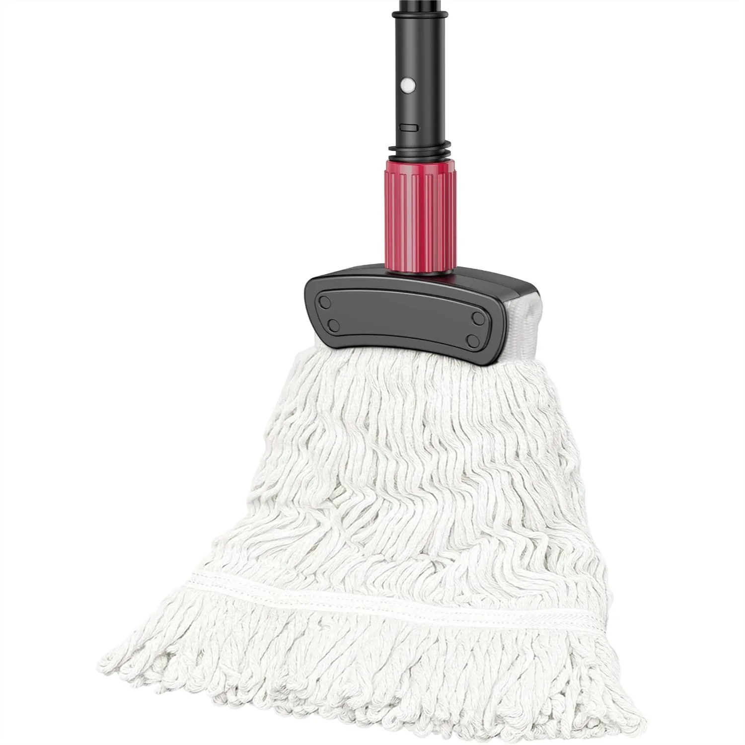

Commercial Mop for Floor Cleaning with Long Handle for Hardwood Tile Vinyl - Reusable Cotton Head for Home Garage Kitchen