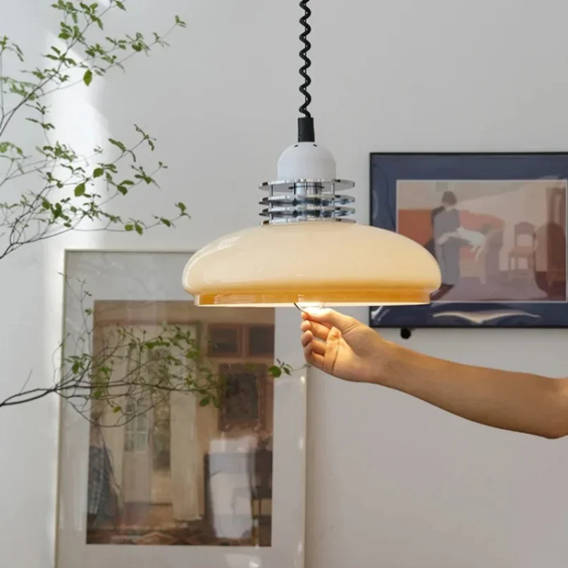 Round Pendant Light for Kitchen Dining Room Restaurant Cafe Hanging Lamp Modern Circle Decoration Ceiling Chandeliers Suspension