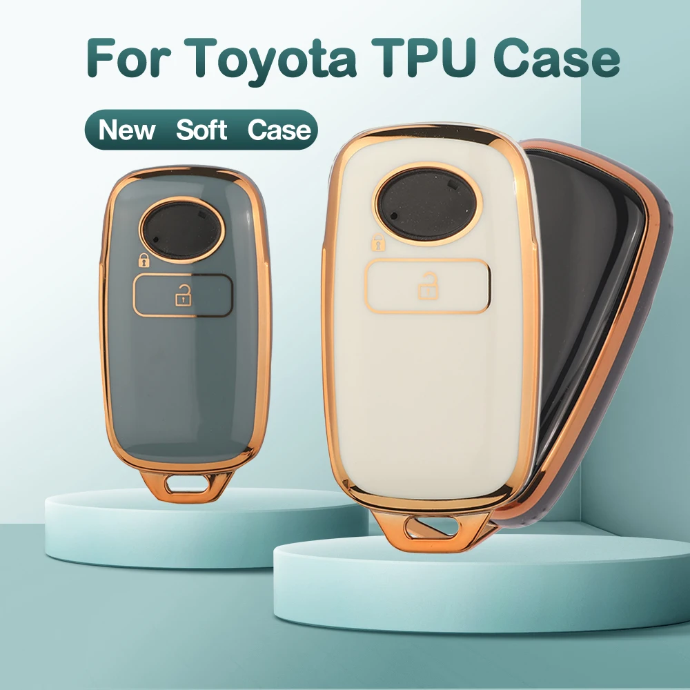 

Новый мягкий чехол из ТПУ Jingyuqin для автомобильного ключа-брелока Toyota Veloz MPV 2023, VIOS 2024-2025 – Защитный аксессуар, замена