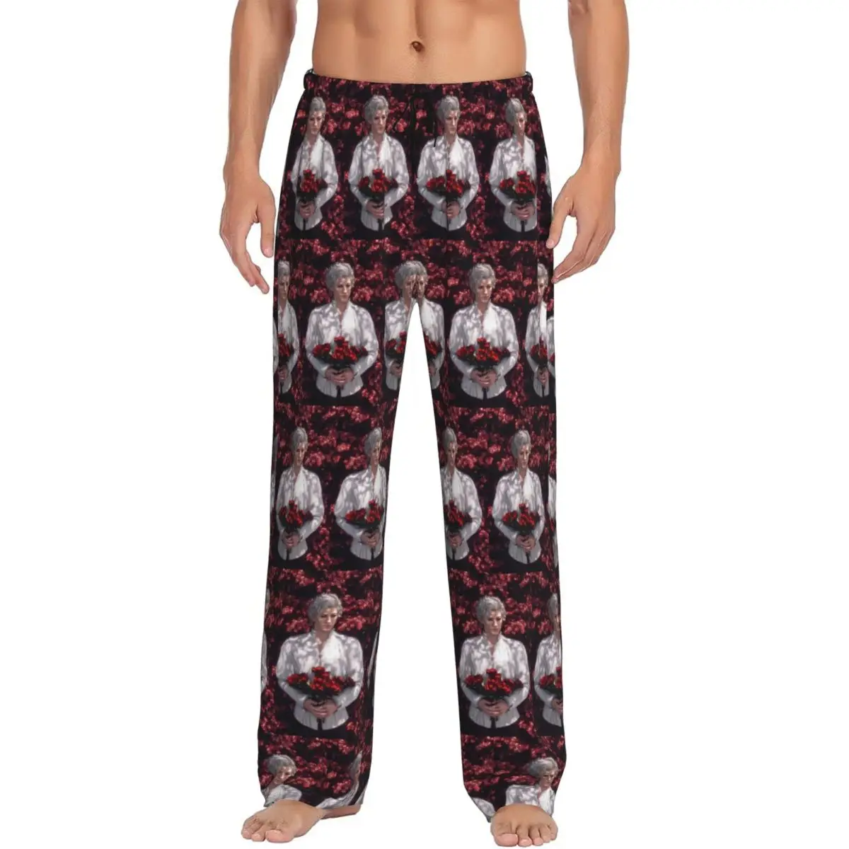 

Custom Baldur's Gate 3 Astarion Vampire Character Pajama Pants Men Sleepwear Sleep Lounge Bottoms with Pockets
