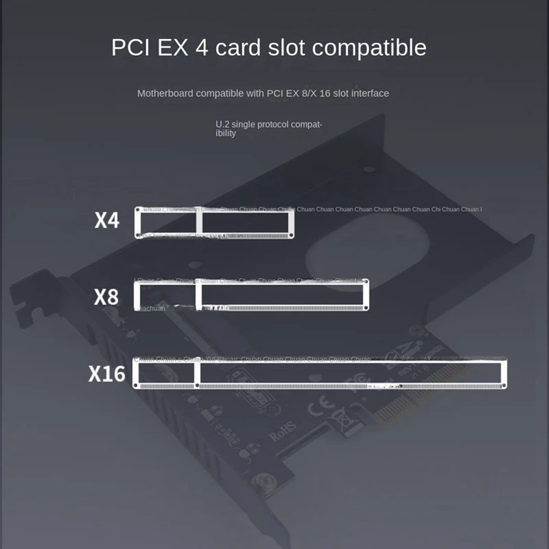 U2x4 Pcie 4.0 Adapter Card PCIE Adapter Card X4 U.2 Adapter Card SFF-8639 U.2 Computer Hardware Accessories PM983