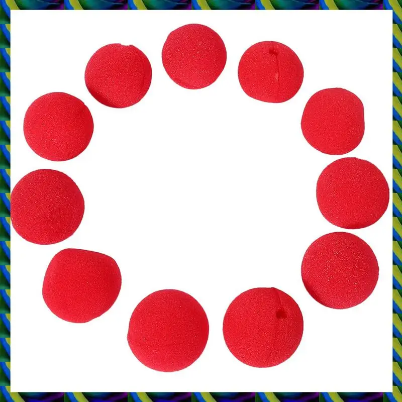 Setiap Hari 50 Buah Hidung Badut Spons Bola Merah Menggemaskan untuk Dekorasi Pesta Pernikahan Gaun Ajaib Kostum Halloween Natal