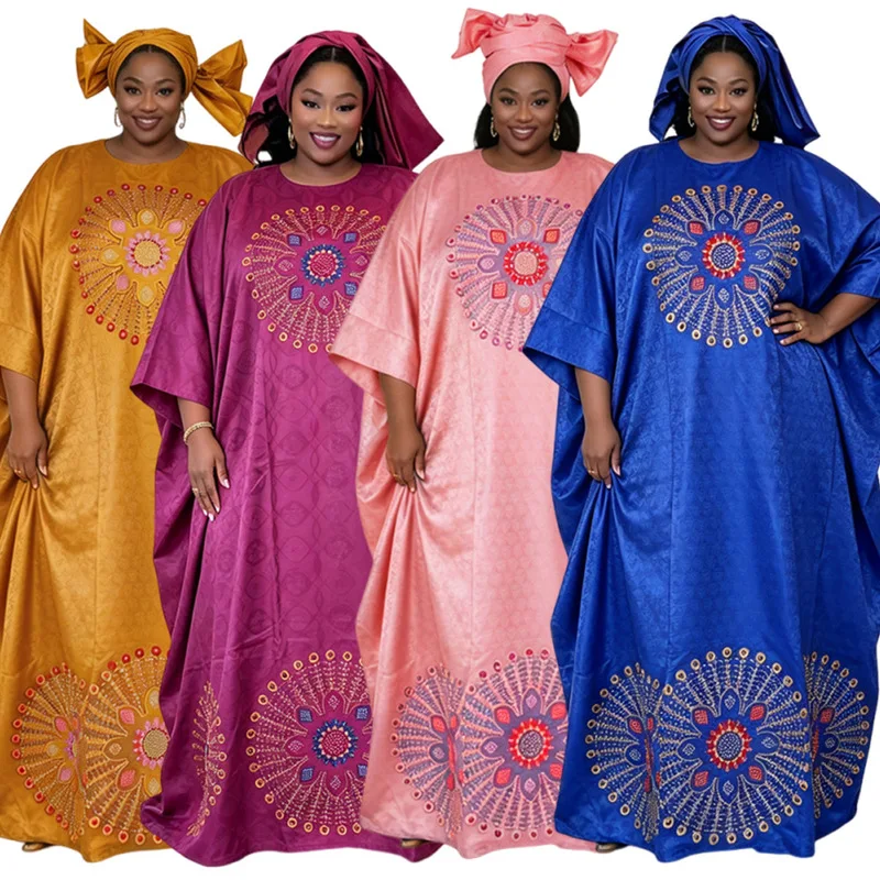 robe-africaine-grande-taille-avec-foulard-robe-longue-imprimee-ornee-de-strass-pour-femme-jupe-maxi-tendance-robes-de-soiree-robe-de-mariee-musulmane