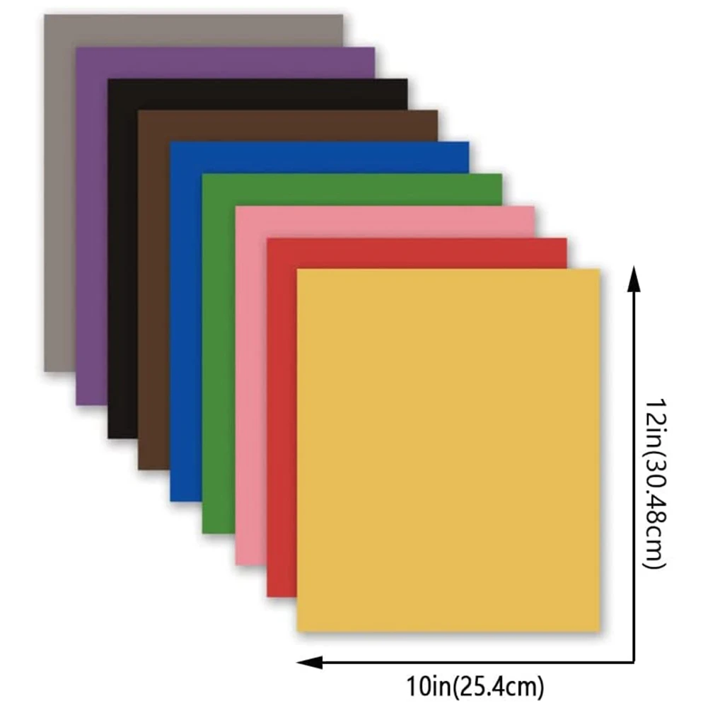 Insoluble Ink Transfer Sheets Heat Transfer Sublimation Paper Pre-Printed for Mug (9 Sheet Solid Color)