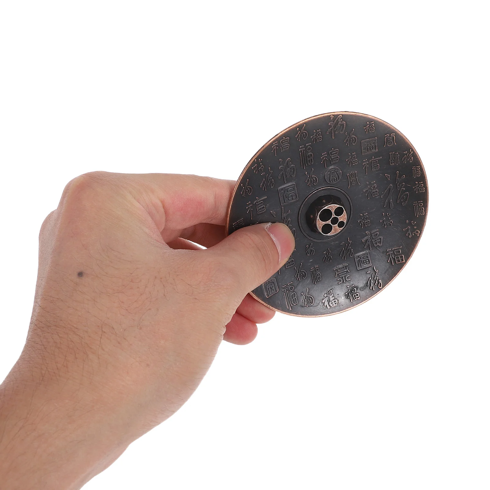 

3Pcs Chinese Incense Plate Ash Tray Hundred Blessings Gourd Motif Portable for Tea Home Office