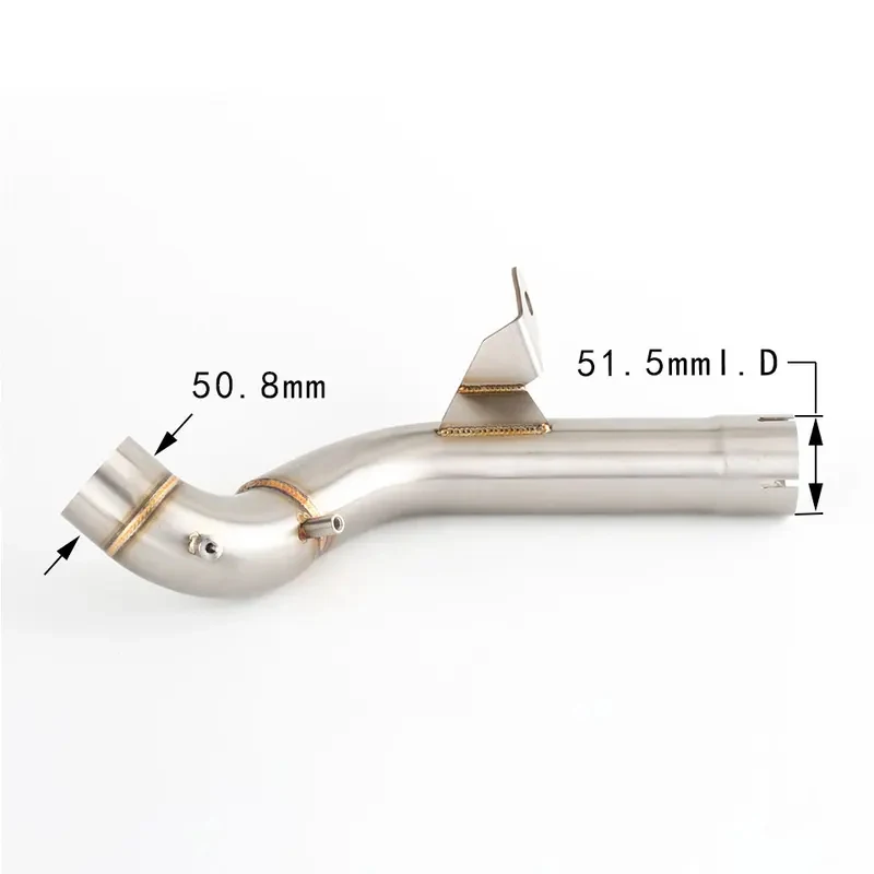 Stainless Steel Motorcycle Exhaust Mid Link Pipe For BMW F750GS F850GS 2018-2022 Connect Pipe Matching F850GS Exhaust Muffler