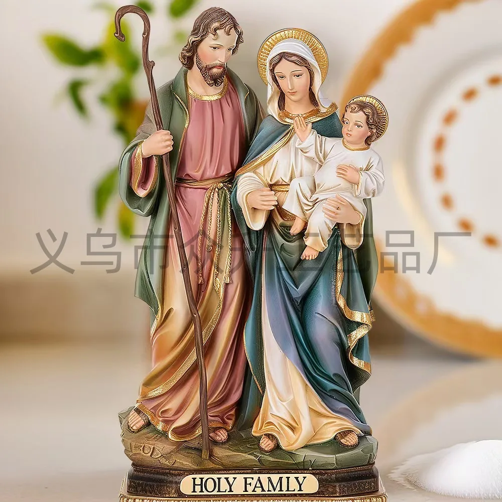 سيدةنا ماريا جوزيف المهد الأسرة زخرفة النحت الديني هدية عيد الميلاد