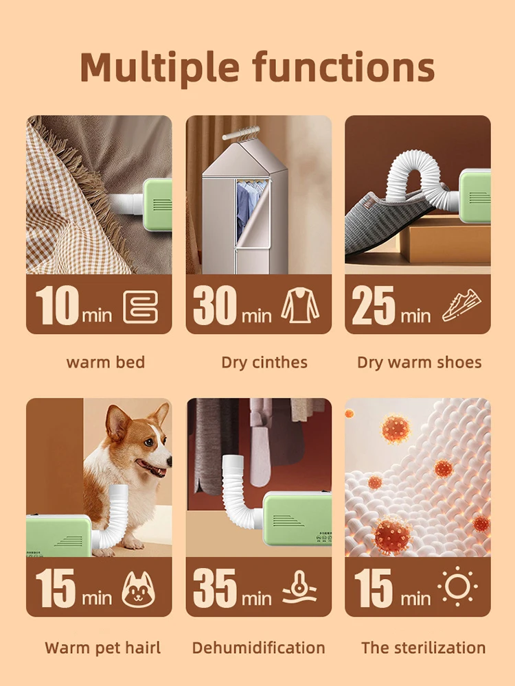 110 فولت/220 فولت مجفف الملابس الكهربائية المنزل متعدد الوظائف التجفيف السريع الملابس الأحذية الهواء الدافئ مجفف الملابس سخان آلة التجفيف