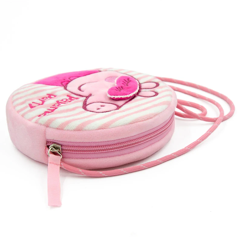 Sac à dos en peluche Peppa Pig, George, Pemosquito, sac rond de dessin animé, initié, porte-monnaie, cadeaux pour filles, jouets