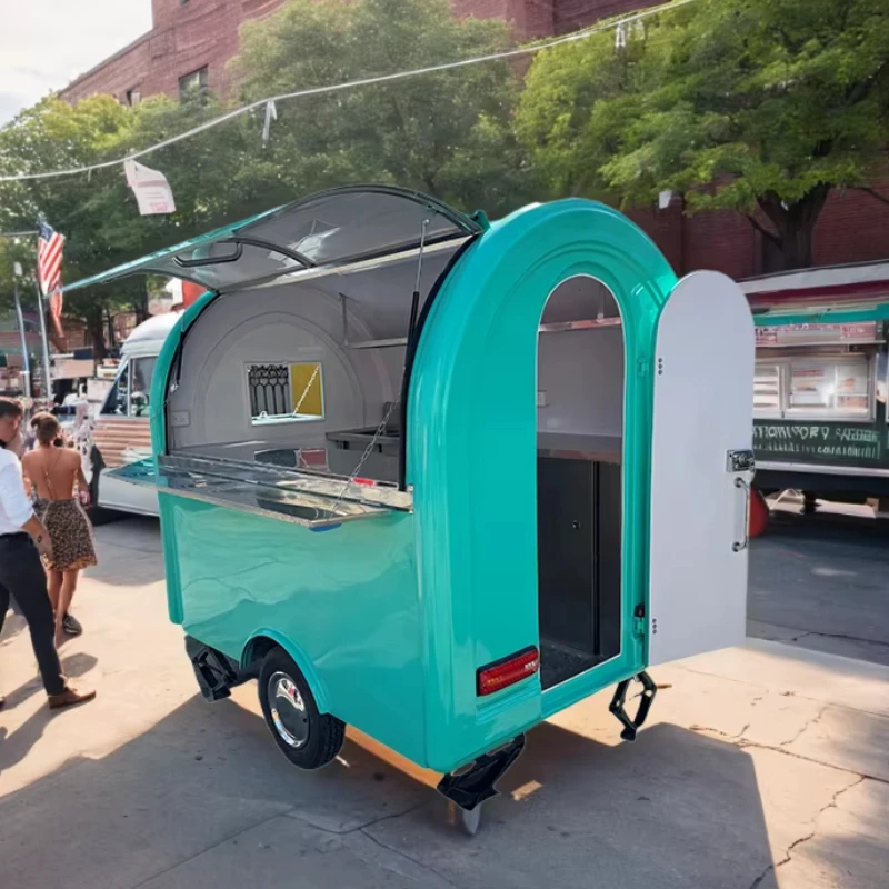 

Mobile Food Truck Food Trailer Concession Trailer with Exhaust Hood and Fryer for French Fries and Chicken Wings