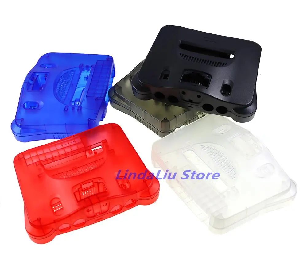 1 ชุดสําหรับ N64 พลาสติก Protector เปลือกโปร่งใสพร้อมไขควงปุ่มสําหรับ Nintendo 64 อุปกรณ์เสริม