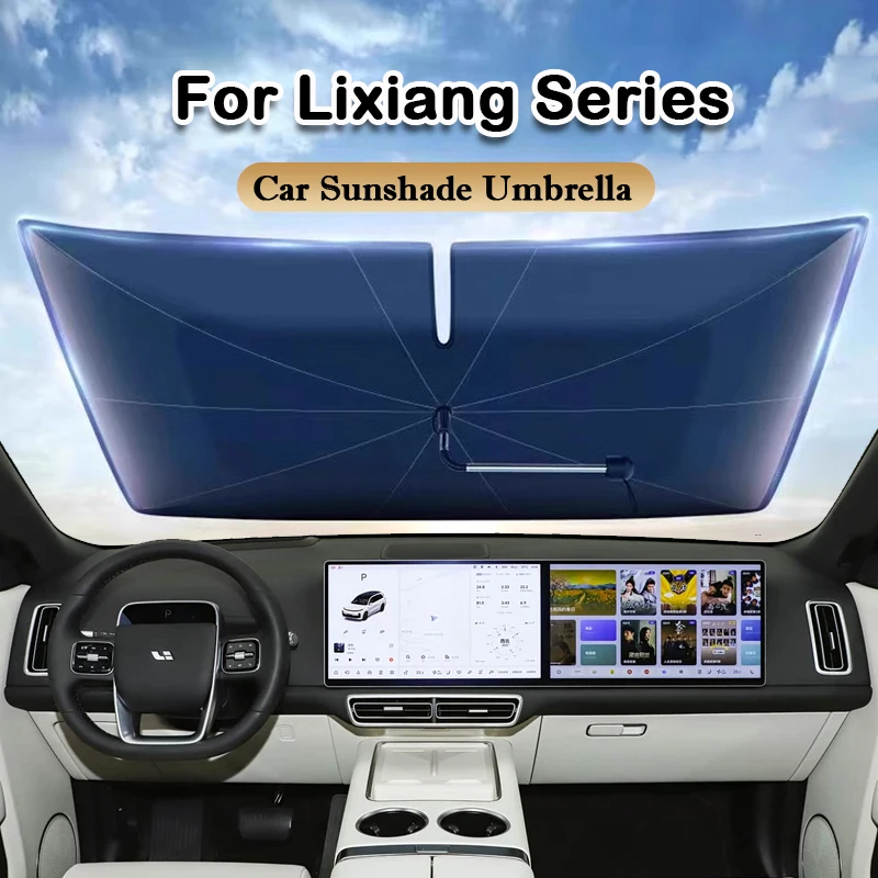

Car Sunshade Umbrella Windshield Folding Front Parasol Umbrella Type Sun Shade for LiXiang Leading Ideal Li L9 L8 L7 L6 ONE