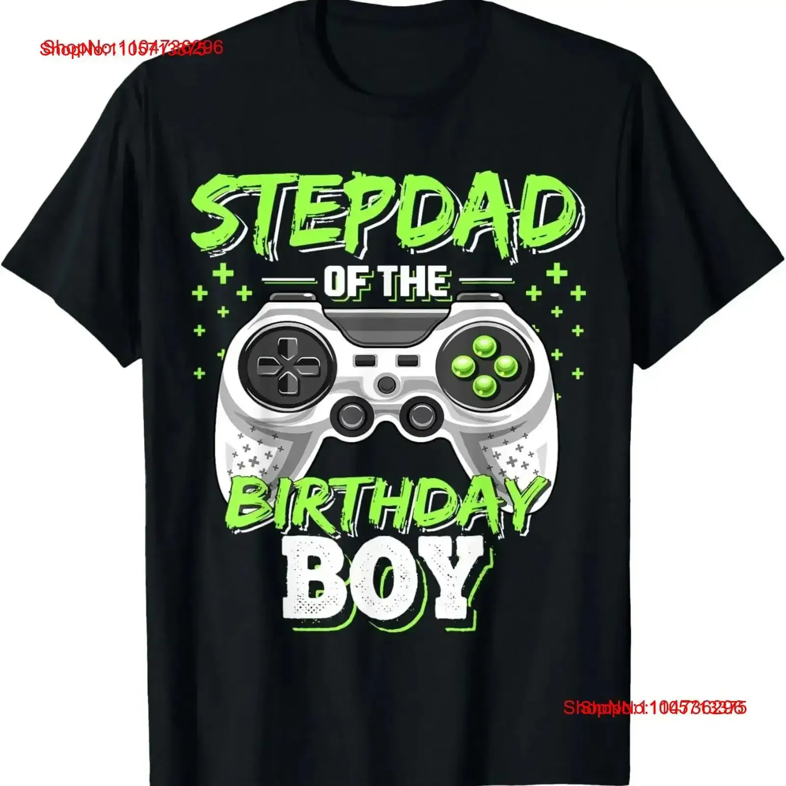 Stepdad of Birthday Boy Matching Video Game Party T Shirt vintage Washed homme streetwear Stylish Soft vintage Washed Casual