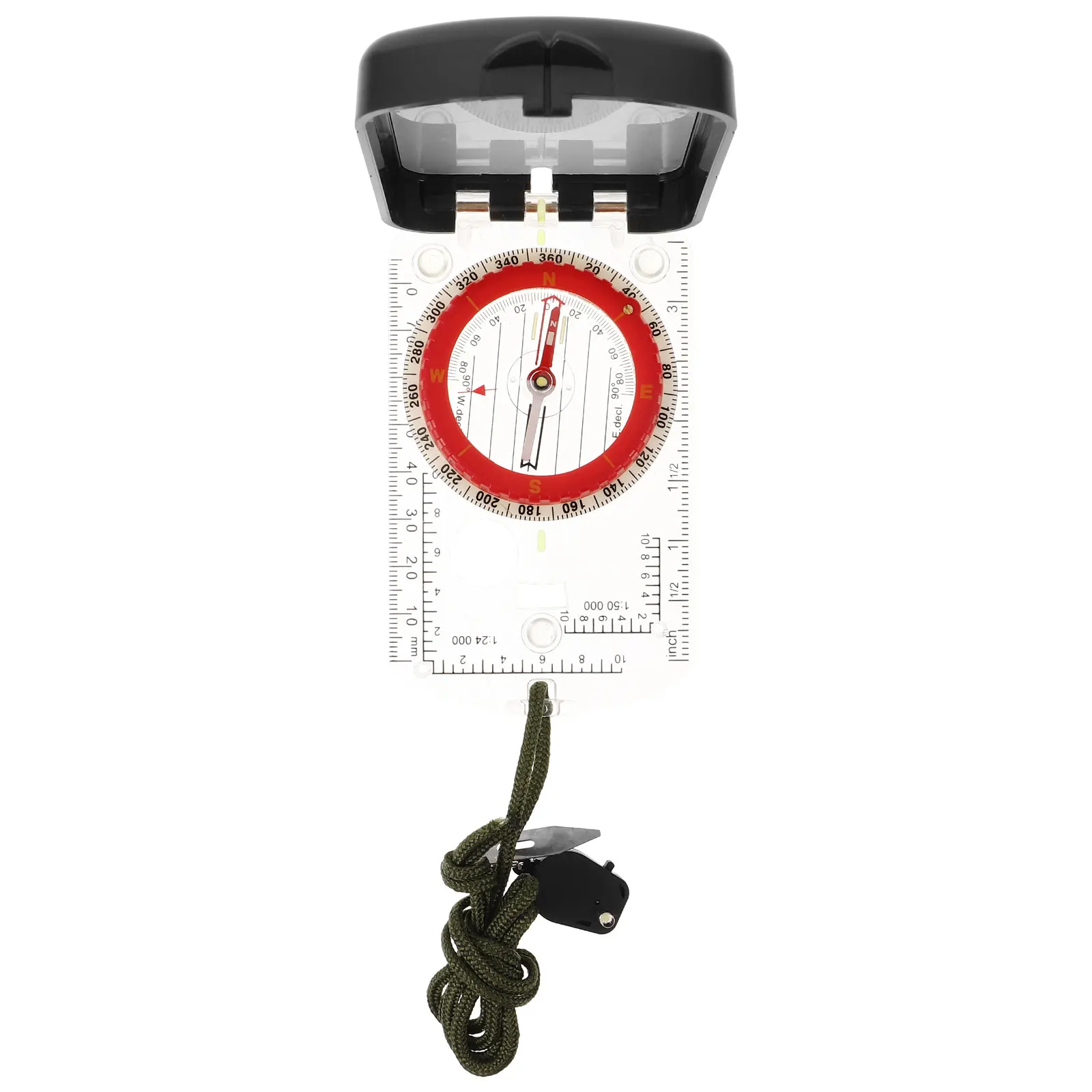 

Multi-Function Orienteering Compass With Scale Luminous North Pointer Portable Hiking Navigation Tool Survival Equipment For