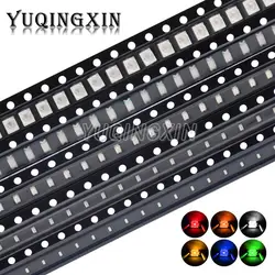 100pcs 0402 0603 0805 1206 1210 3528 5050 SMD LED Red Yellow Green White Blue Orange Light Emitting Diode High Quality