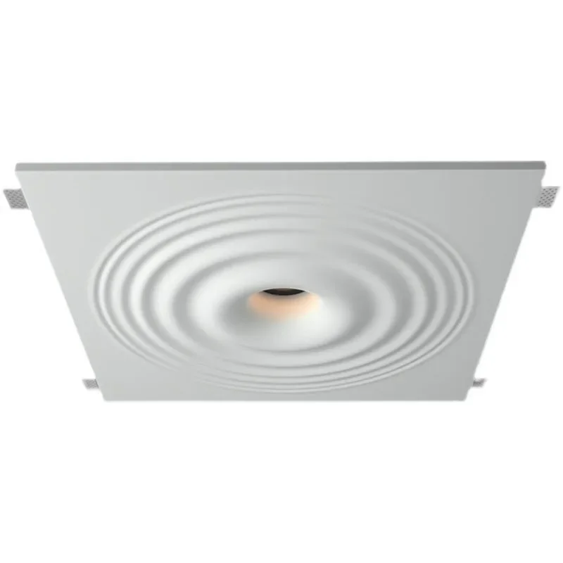 Embedded water drop water ripple plaster lamp, aisle bedroom living room borderless pre-embedded smart downlight