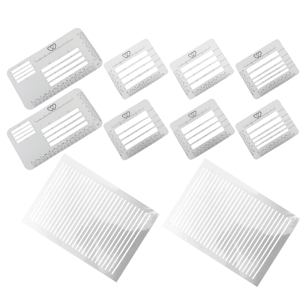 1Set Book Letter Format Template - Reusable Plastic Line Drawing Stencil Guide for Consistent Lettering in Invitations Cards and