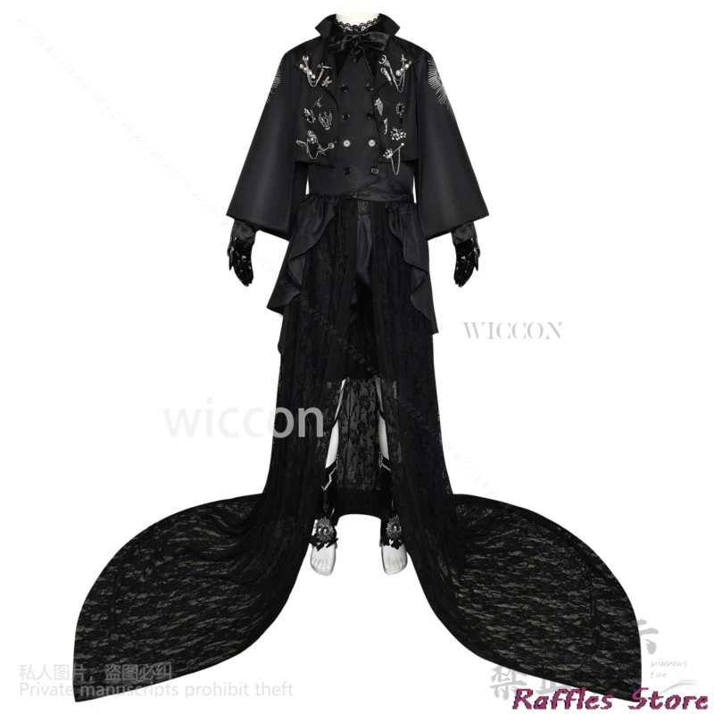 Anime Black Butele 15th Anniversary Cosplay Ciel Costume Gothic Uniform Hat Retro Props Men Boys Halloween Christmas Lolita Cos