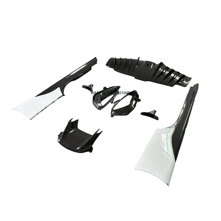 Kit de carrosserie en Fiber de carbone sèche de Style OEM pour SF90, nouveau lèvre avant, diffuseur arrière, jupes latérales, accessoires d'aération latérale