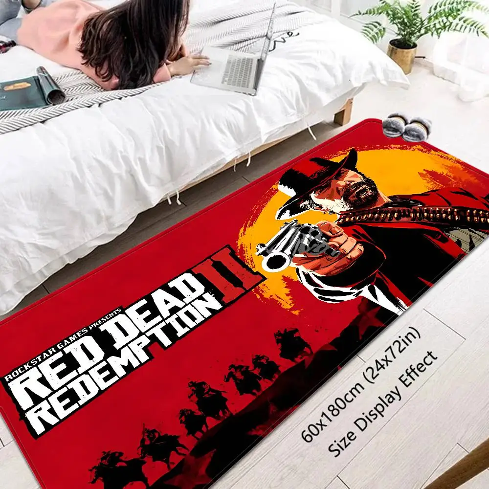 R-Red Dead Game R-Redemption 2 Door Mat Washable Non-Slip Living Room Sofa Chairs Area Mat Kitchen Toilet Rug