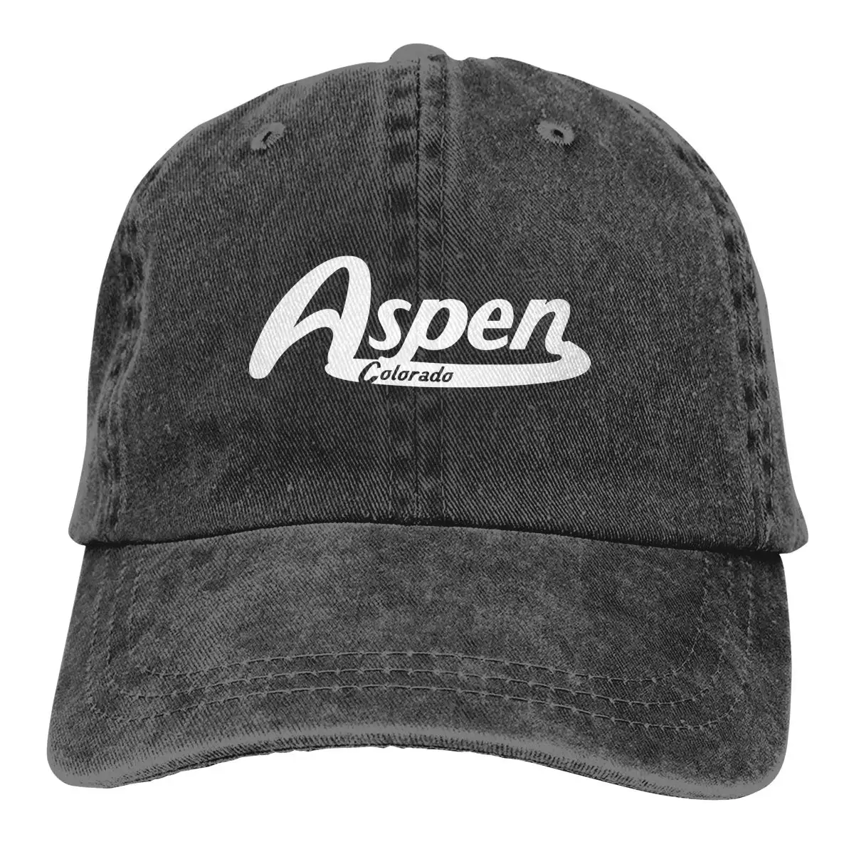 

Aspen Denim Hat Adjustable Washed Dyed Cotton Dad Unisex Baseball Caps