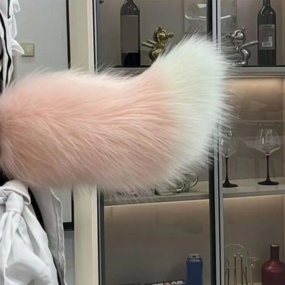 Cool Electric Swing Furry Tail Ornament Remote Control Motorcycle Electric Vehicle Decoration  Fluffy Cosplay Tail Decor