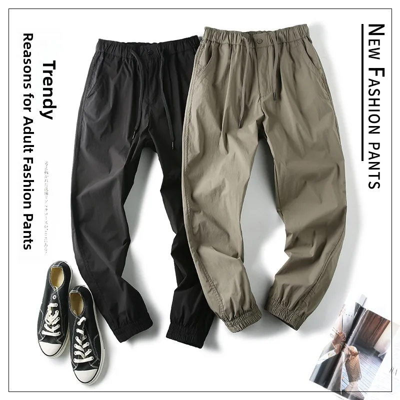 

Functional Fabric Casual Pants Long Trousers Workwear Sle Loose Fit Youthful Spring Faion Lightweight Comfortable