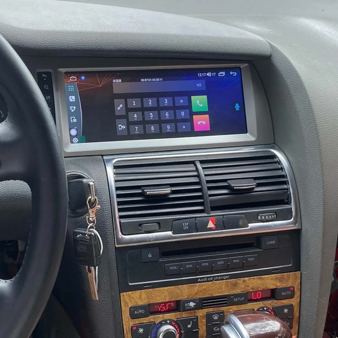 10.25 "Android13 سيارة الوسائط المتعددة carplayer voiture لأودي Q7 2006-2015 نظام تحديد المواقع والملاحة كوالكوم سنابدراجون راديو 1 din ستيريو