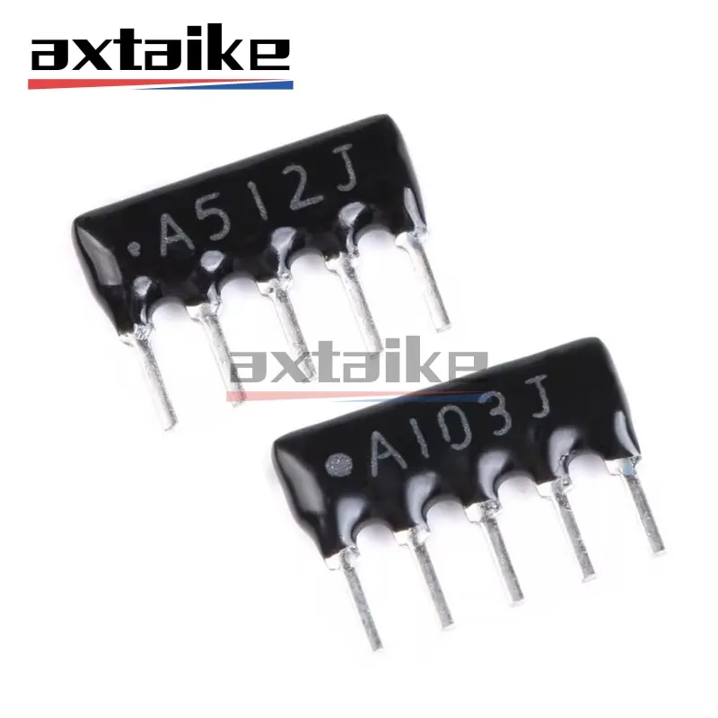 

10PCS 5Pin Network Resistor A103J A471J A511J A102J A332J A472J A223J A104J 470 510 ohm 1K 2.2K 3K 3.3K 4K7 5K1 10K 22K 47K 100K