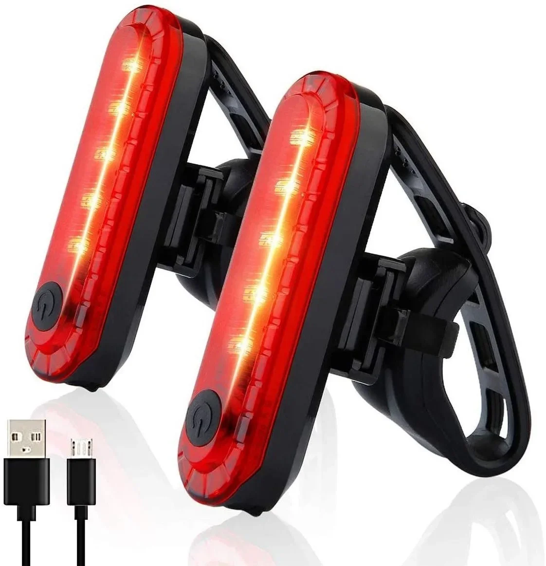 

Rear Bike Tail Light USB Rechargeable Red Ultra Bright Taillights Fit On Bicycle Easy to Install Cycling Safety