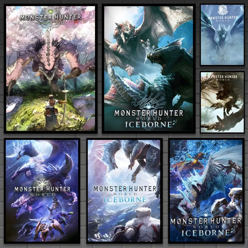 Game M-Monster hunter cool Poster Versatile HD Waterproof Wa