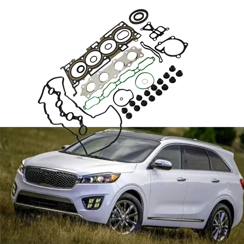 Conjunto de junta de revisão do motor g4kh g4kj 20910-2gk06 para kia sorento optima 2015-2018 kit de vedação da árvore de cames da junta do coletor