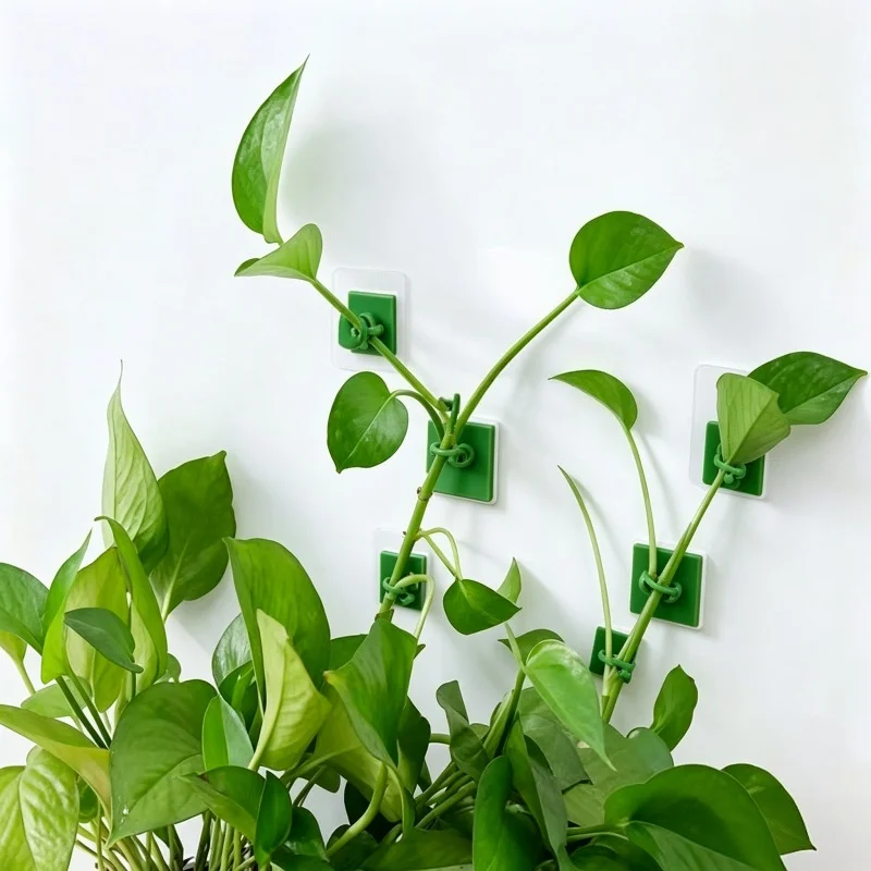 Plant Climbing Wall Fixing Clips Self‑Adhesive Vine Support Hooks Reusable Garden Plant Stem Binding Clips for Pothos Tomato