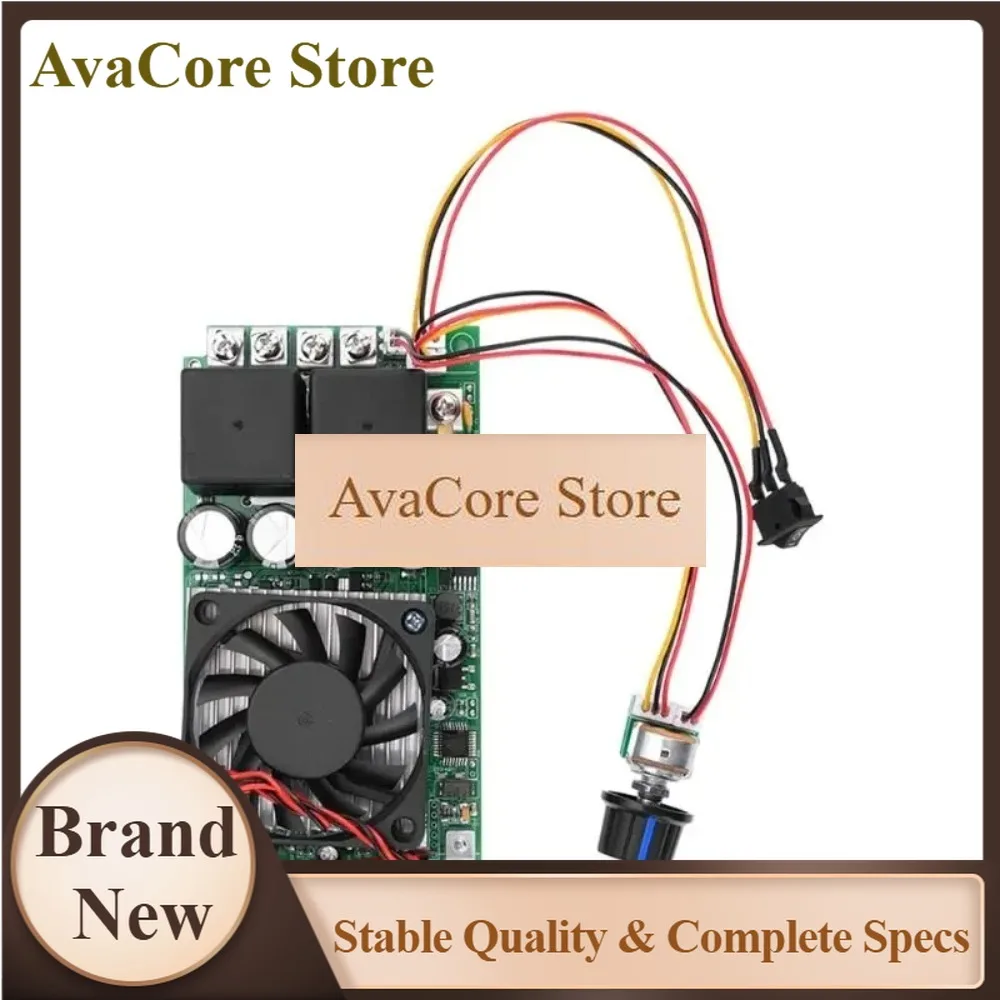 AvaCoreWide Voltage 10-50V 100A 3000W DC Brush Motor PWM Speed Controller PLC Programmable Regulator